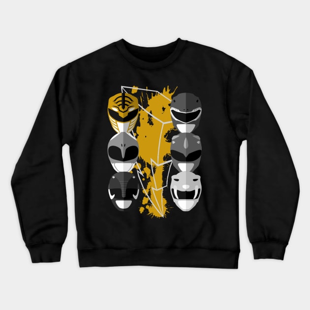 It's Morphin Time - White Tiger Crewneck Sweatshirt by Vitalitee